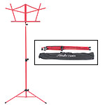 Hamilton KB900 Red Deluxe Folding Music Stand with Bag