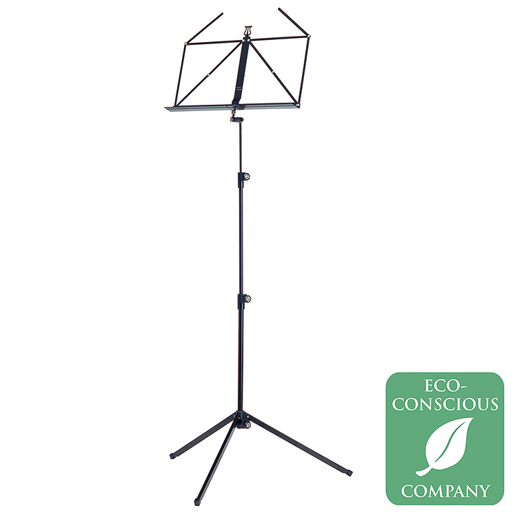 K & M 10010 Rainbow Series Black Music Stand