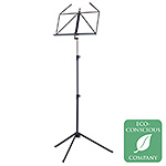 K & M 10010 Rainbow Series Black Music Stand