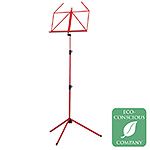 K & M 10010 Rainbow Series Red Music Stand