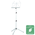 K & M 10010 Rainbow Series White Music Stand