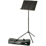 Peak SMS-20 Folding Music Stand with steel legs and carrying bag, Black