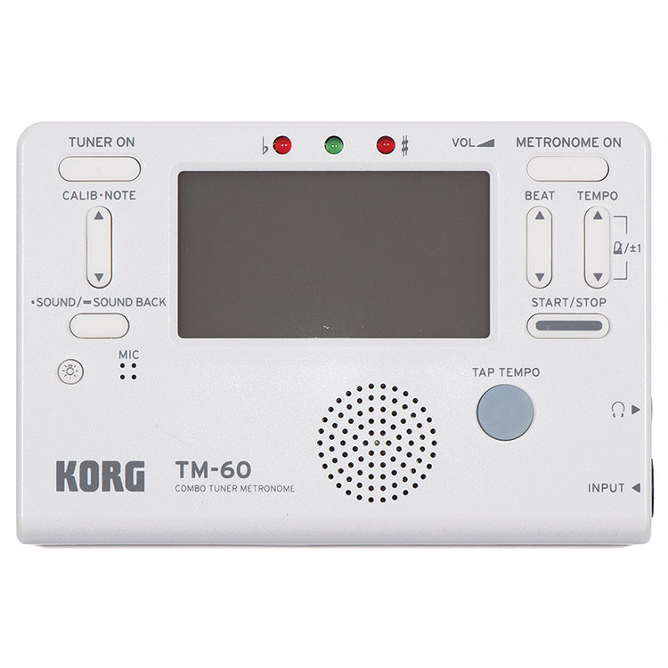 Korg TM-60 Digital Metronome & Tuner - White
