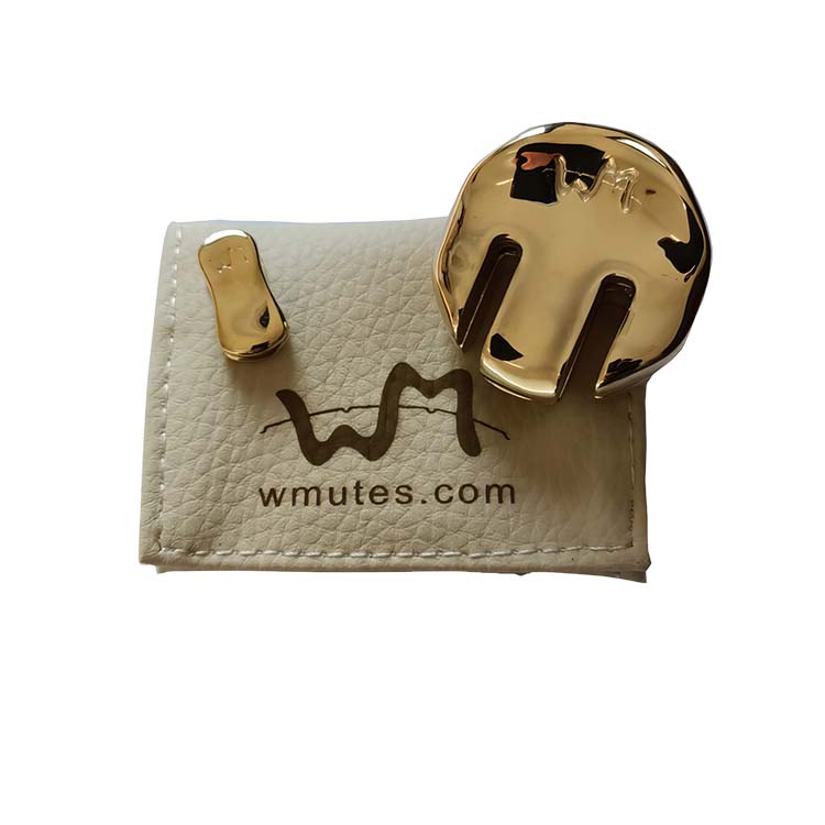 WMutes Bright Gold Cello Mute Set: Practice & Concert Mutes
