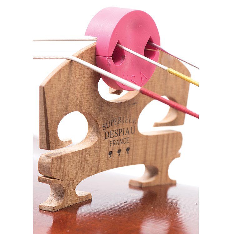 Tourte Style Round Mute for Viola, Pink Carriage House Violins