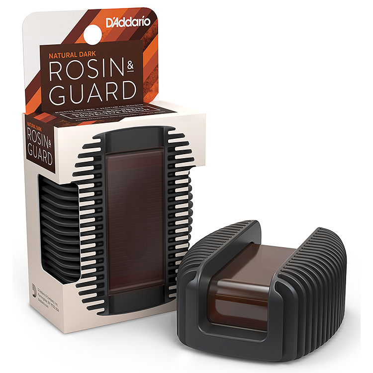 D'Addario Natural Dark Rosin with Rosin Guard