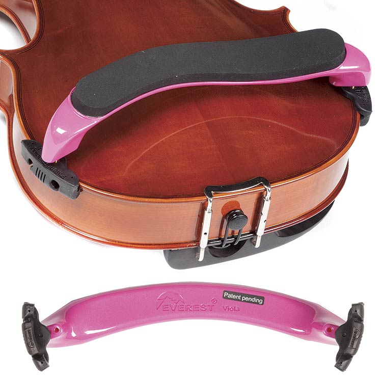 Everest ES Pink Shoulder Rest for 15"-16 1/2" Viola