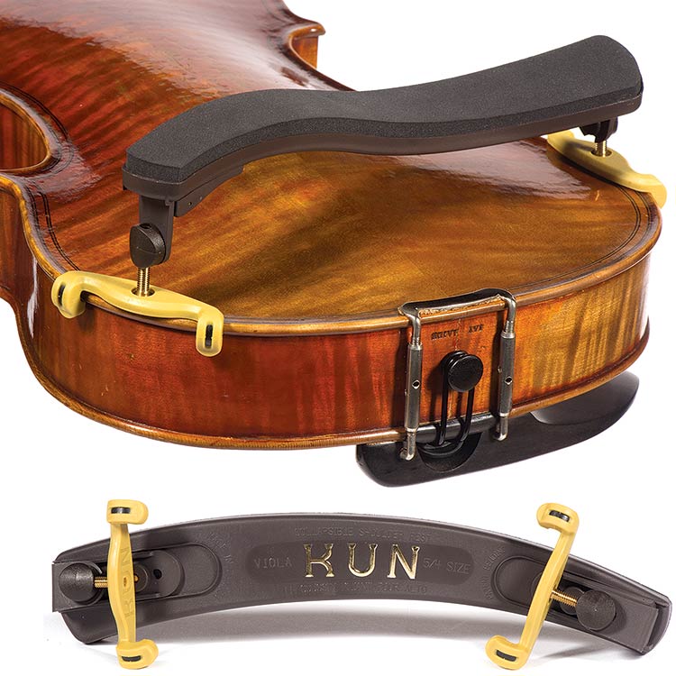 Kun Collapsible Viola Shoulder Rest, fits 15 1/2" and up