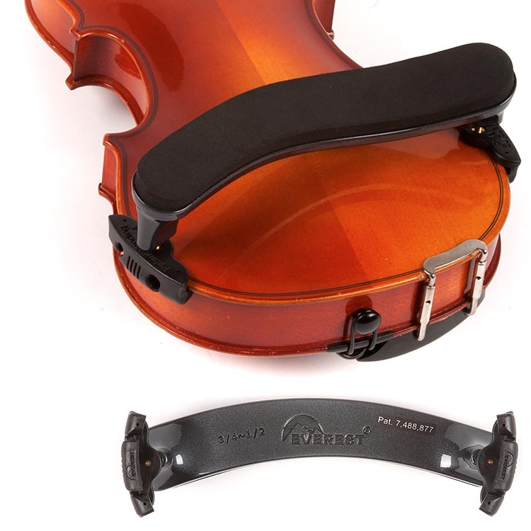 Everest 3/4-1/2 Violin ES Black Shoulder Rest