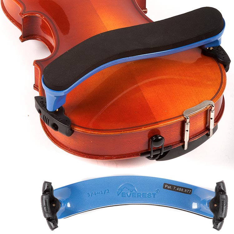 Everest 3/4-1/2 Violin ES Blue Shoulder Rest