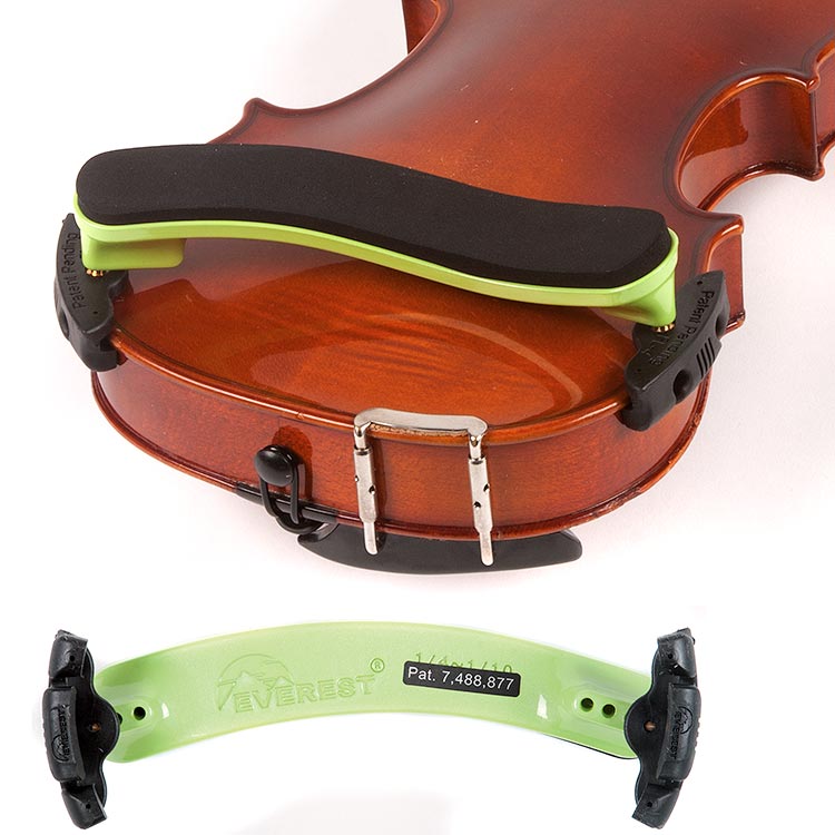 Everest 1/4–1/10 Violin ES Neon Green Shoulder Rest