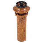 Harmonie Hill Model Viola End Button, Boxwood with Ebony Pip and Crown