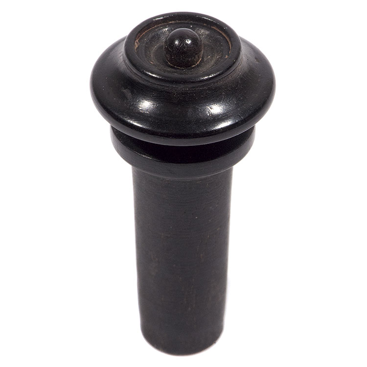 Harmonie Hill Model Viola End Button, Ebony with Ebony Pip and Crown