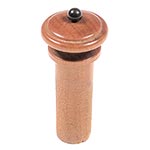 Harmonie Simple Viola End Button, Boxwood with Ebony Pip