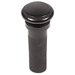 Harmonie Simple Viola End Button, Ebony, No Pip