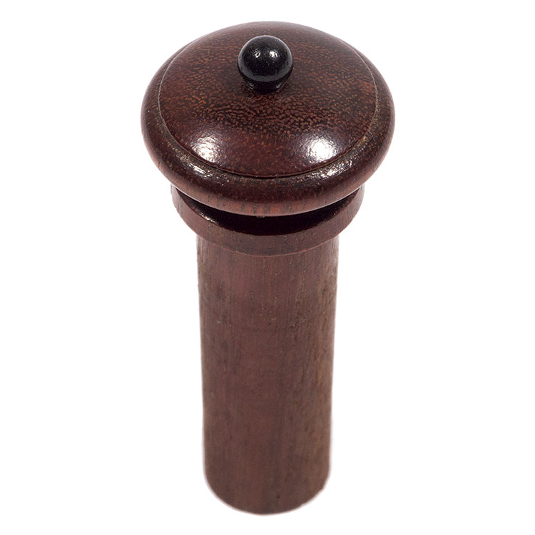 Harmonie Simple Viola End Button, Pernambuco with Ebony Pip