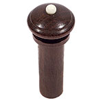 Harmonie Simple Viola End Button, Pernambuco with Ivory Pip