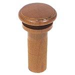 Harmonie Off-Set Viola End Button, Boxwood, No Pip