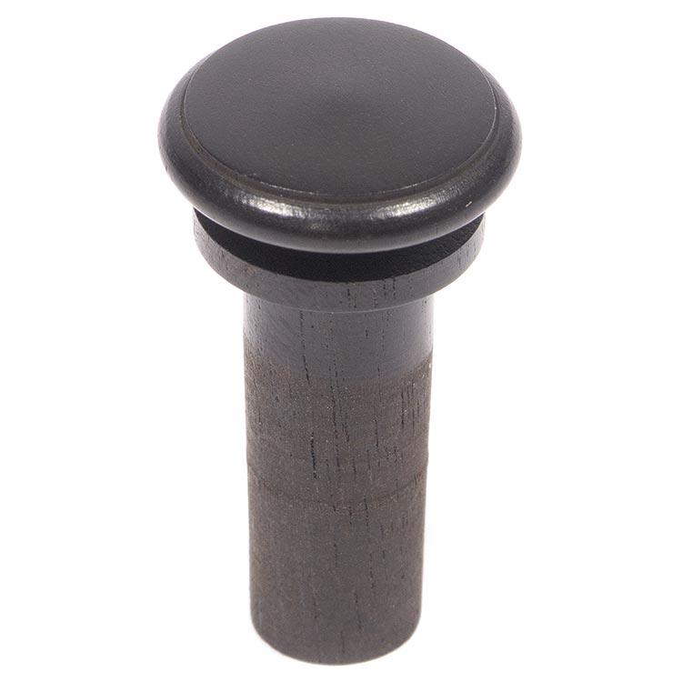 Harmonie Off-Set Viola End Button, Ebony, No Pip