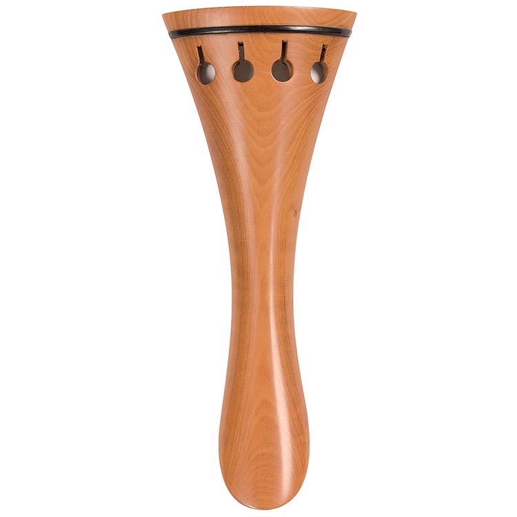 Harmonie French Model Viola Tailpiece, 130mm, Boxwood with Ebony Saddle