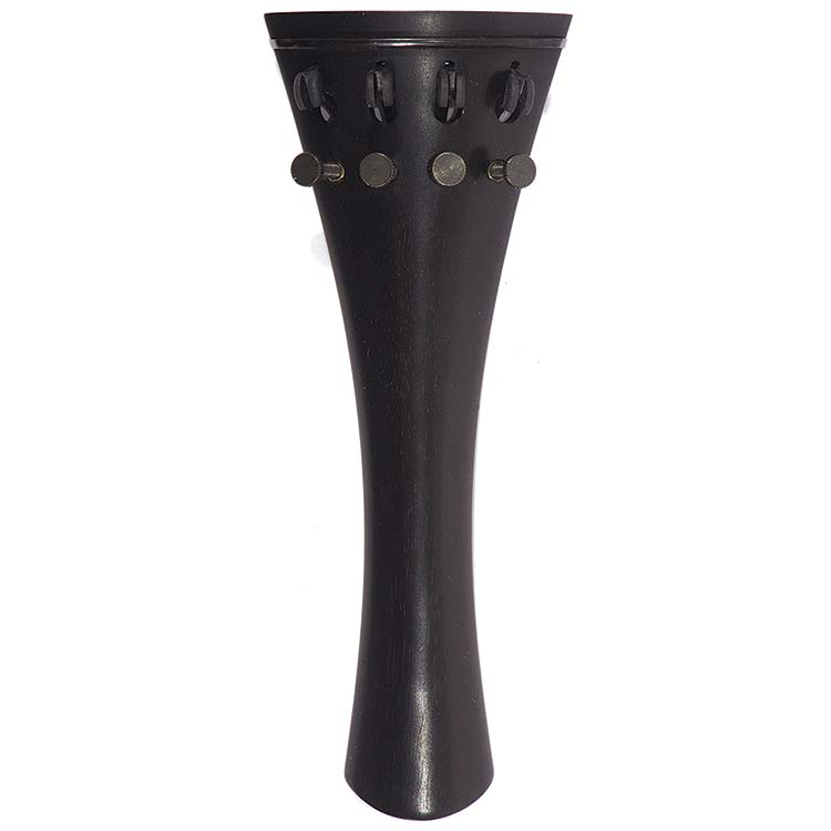 Harmonie French Model Viola Tailpiece, 125mm, Ebony with Tuners