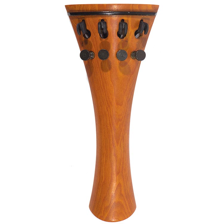 Harmonie French Model Violin Tailpiece, 108mm, Boxwood with Tuners