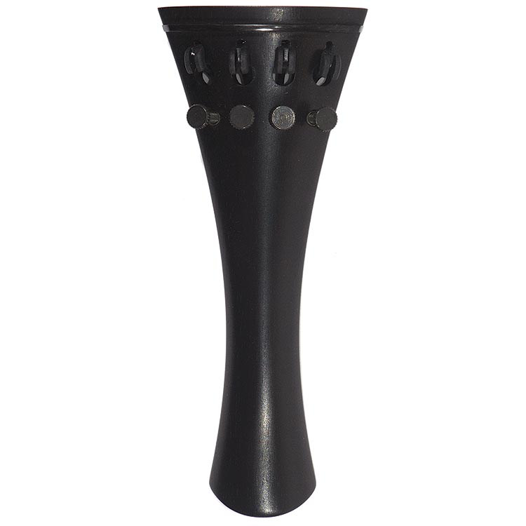 Harmonie French Model Violin Tailpiece, 112mm, Ebony with Tuners