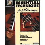 Essential Technique for Strings, Book 3 with online audio access, for double bass (Hal Leonard)