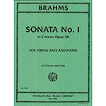 Sonata no. 1 in E Minor, op. 38, double bass; Johannes Brahms (International)