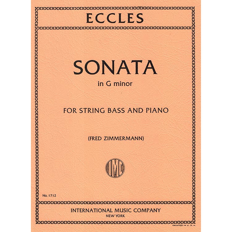 Sonata in G Minor, bass; Henry Eccles (International)