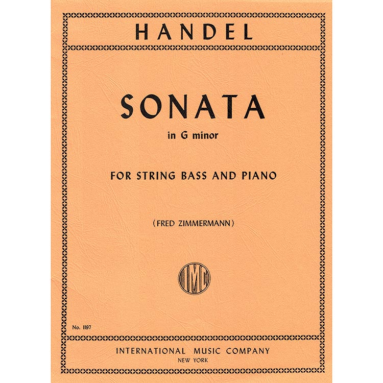 Sonata in G Minor for bass and piano; George Frederic Handel (International)