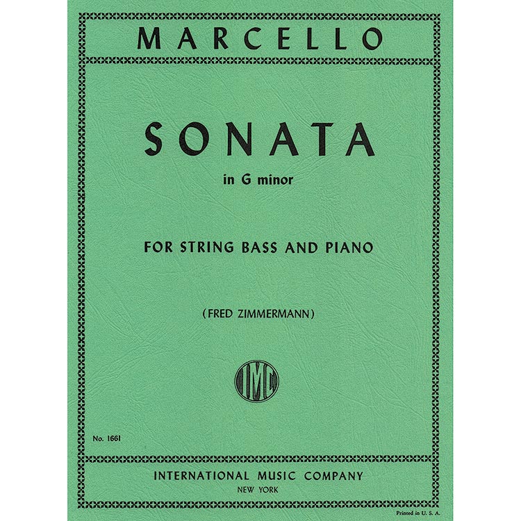 Sonata in G Minor for double bass and piano; Benedetto Marcello (International)