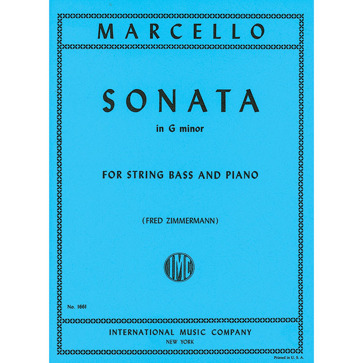 Sonata in G Minor for double bass and piano; Benedetto Marcello (International)