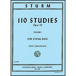110 Studies op. 20, volume 1, String Bass; Wilhelm Sturm (International)