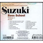 Suzuki Bass School, CD Volume 1 - Revised