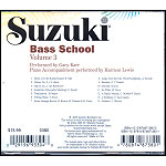 Suzuki Bass School, CD Volume 3 - Revised