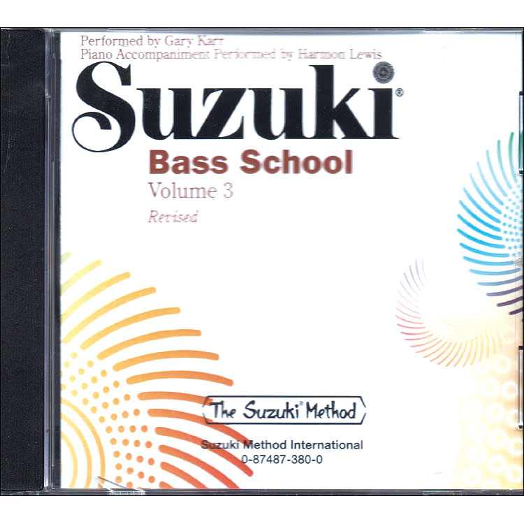 Suzuki Bass School, CD Volume 3 - Revised