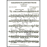 Variations on a Rococo theme, op. 33, bass and piano; Piotr Ilyich Tchaikovsky (International)