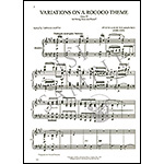 Variations on a Rococo theme, op. 33, bass and piano; Piotr Ilyich Tchaikovsky (International)