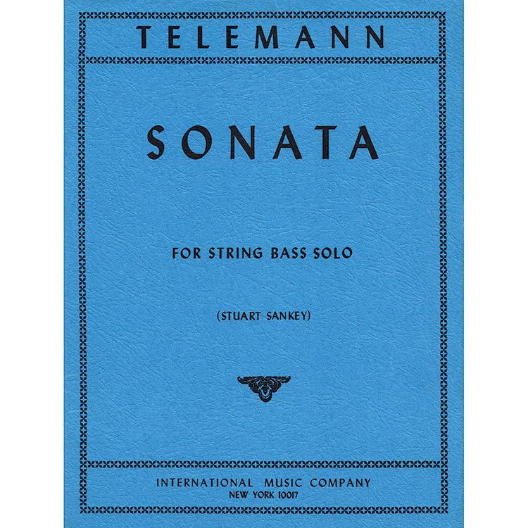 Sonata for double bass solo (orig. for viola da gamba); Georg Philipp Telemann (International Music)