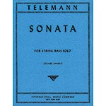 Sonata for double bass solo (orig. for viola da gamba); Georg Philipp Telemann (International Music)