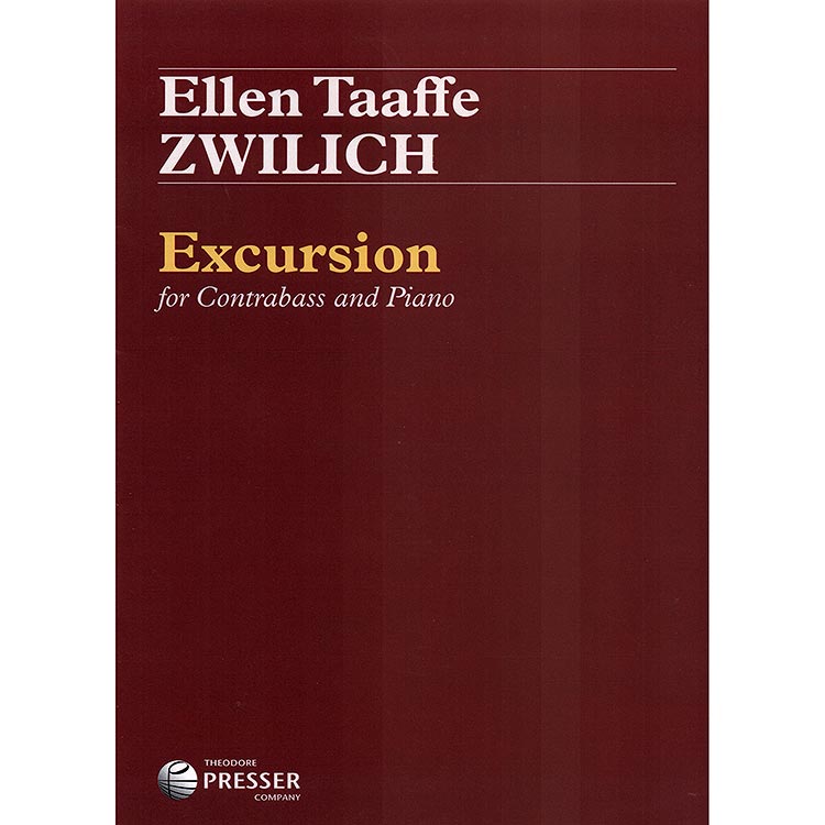 Excursion, for Contrabass and Piano; Ellen Taaffe Zwilich (Theodore Presser)