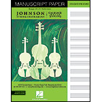 JSI/CHV Manuscript Paper Notebook, Green Cover, 8.5" x 11" (Hal Leonard)