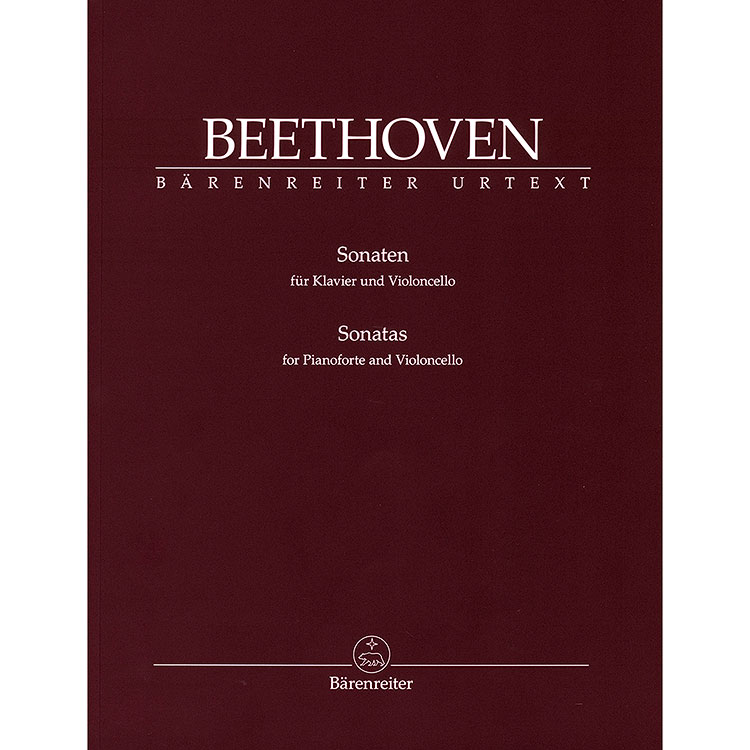 Sonatas for Piano and Violoncello (urtext, complete); Ludwig van Beethoven