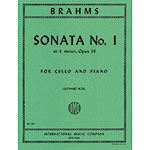Sonata No.1 in E Minor, Op.38, for cello and piano; Brahms (International)