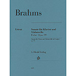 Sonata No. 2 in F, Op. 99, for cello and piano (urtext); Brahms (Henle)