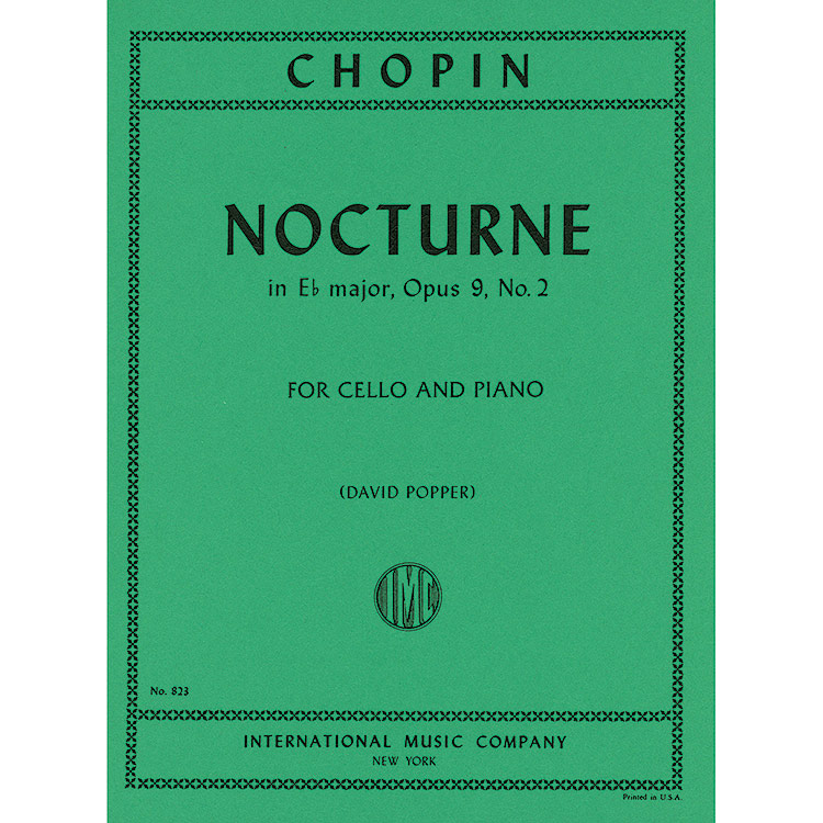 Nocturne in E flat Major, Op. 9, No. 2, for cello and piano; Chopin (International)