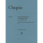 Sonata for Cello and Piano in G Minor, op. 65 (urtext); Frederic Chopin (Henle)