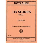 113 Studies for cello, volume 1; Friedrich Dotzauer (International)