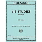 113 Studies for cello, volume 4 (edited by Enyeart/Klingenberg); Friedrich Dotzauer (International)